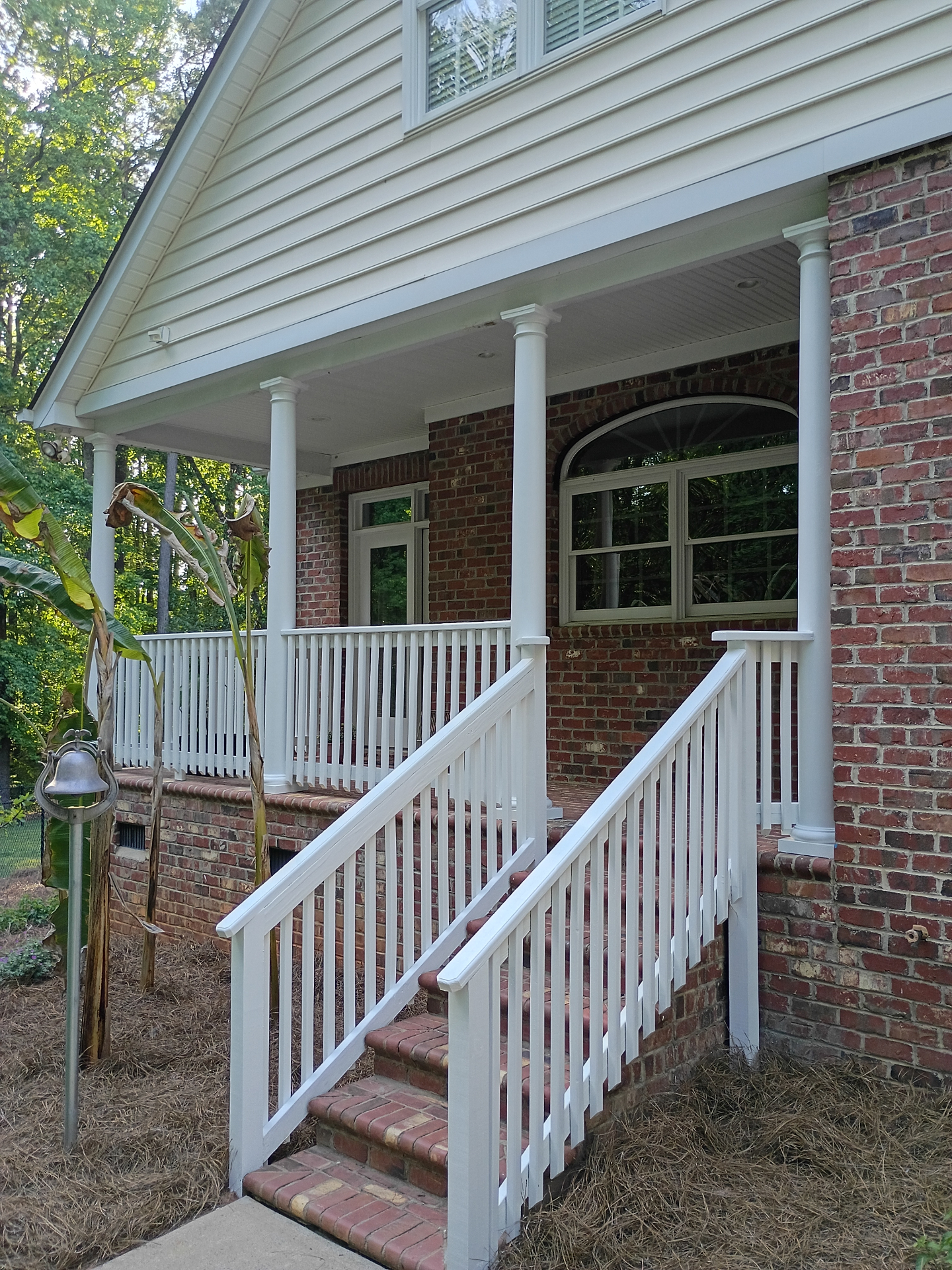 Front porch rebuild — columns & railings